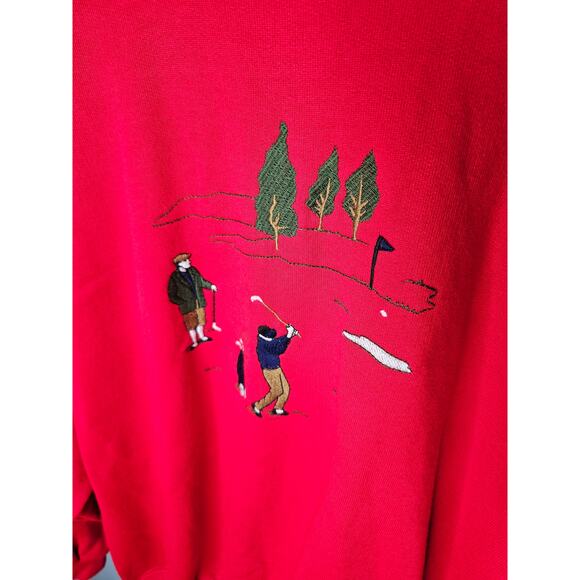 Vintage Golf Embroidered Sweatshirt Concept Leisurerwear Men's Size Large - Picture 3 of 8